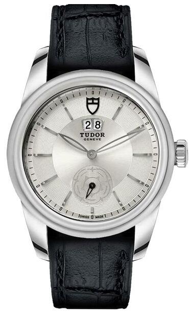 Tudor Glamour M57000-Silver Double Date Silver Dial Men Replica watch